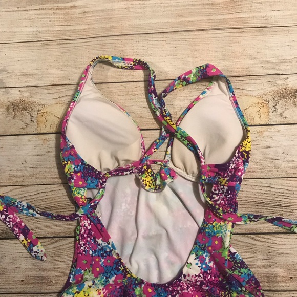 Neon Floral 1-Piece Swimsuit | ABS Essentials - Picture 4 of 4